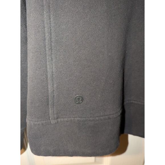 Lululemon Athletica Womens 4 Black Ribbed Jacket Asymmetrical Zip Cowl Collar - Picture 12 of 13